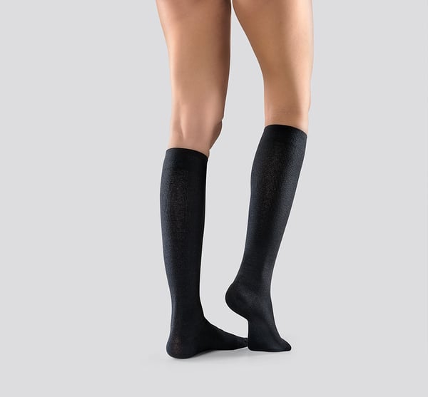 Mabs-Compression-Socks-Cotton-Knee-Black-S-XXL